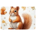 thumbnail image 1 of Squirrel Non-Slip Polyester Bath Rug, Machine Washable Area Rugs for Bathroom and Chair Rug, 1 of 6