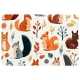thumbnail image 1 of Squirrel Non-Slip Polyester Door Mat Floor Mats Bath Rugs Machine Washable, 1 of 6