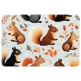 thumbnail image 1 of Squirrel Non-Slip Polyester Office Mat Chair Rug - Machine Washable Office Rug, 1 of 6