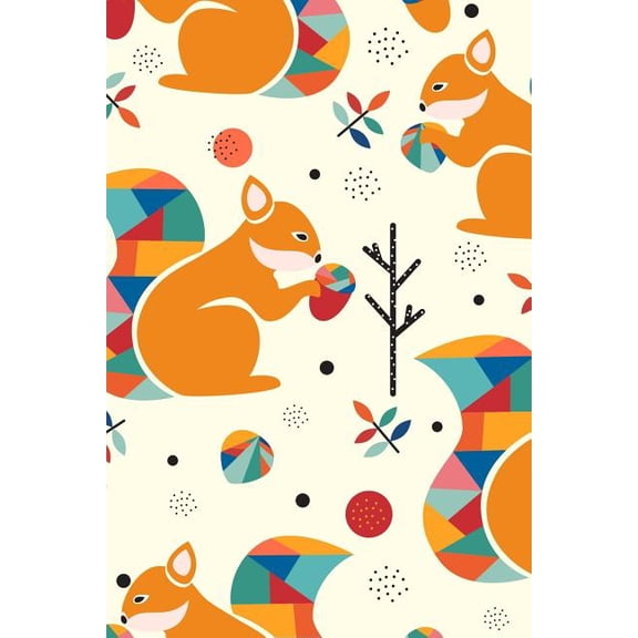 Squirrel Notebook: Blank Lined Journal, Softcover (6x9 Inches) with 120 Pages (Paperback)