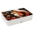 thumbnail image 1 of Squirrel PU Leather Jewelry Display Organizer Box Display Case Portable Earring Holder with Removable Compartment, 1 of 6