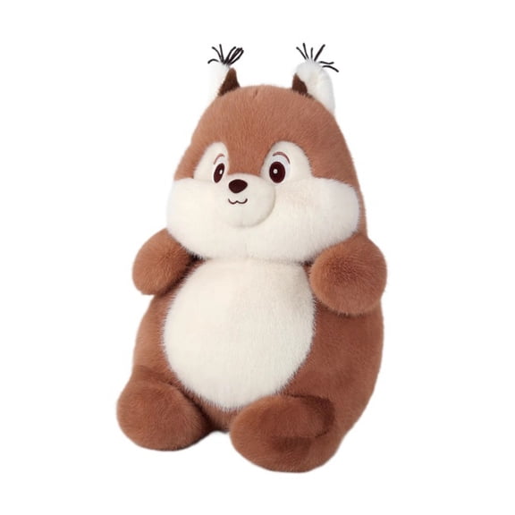 Squirrel Plush Toy Soft Stuffed Animal for Kids Cuddly 1 Pack Gift for Children Bedroom Decoration