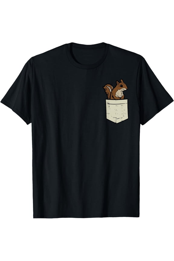 Squirrel Pocket Chipmunk Rodent T-Shirt, Unisex T-Shirt