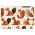 thumbnail image 1 of Squirrel Polyester Non-Slip Indoor Rugs Chair Mat Floor Carpet Machine Washable, 1 of 6