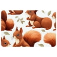 thumbnail image 1 of Squirrel Polyester Non-Slip Machine Washable Area Rugs for Office Floor, 1 of 6