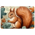 thumbnail image 1 of Squirrel Polyester Non-Slip Machine Washable Office Mat - Door Mat Chair Rugs Door Mats, 1 of 1