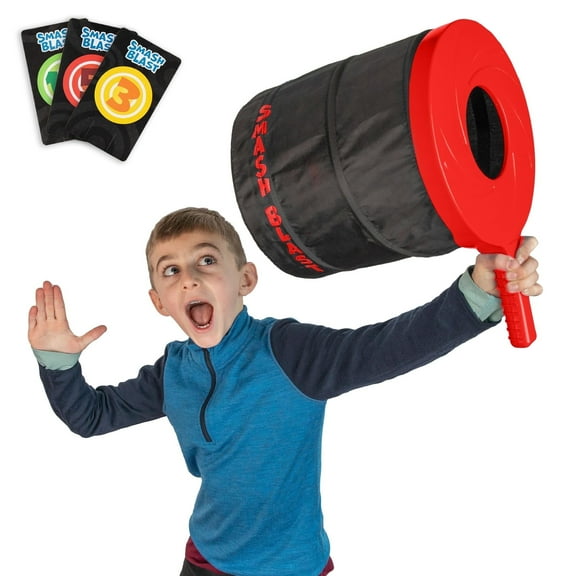 Squirrel Products Smash Blast Pro Rapid Fire Air Cannon Vortex Blaster- Red