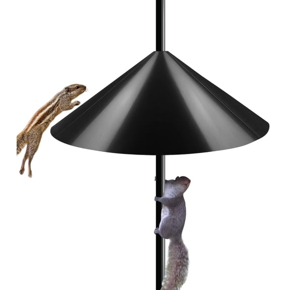 Squirrel Proof Baffle for Bird Feeder Pole, 2024 Outdoor New Wrap Around Squirrel Baffle (14inch)