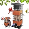 thumbnail image 1 of Squirrel Proof Bird Feeder, Metal Bird Feeders for Outdoors Hanging, 3.5lb Gravity Protection Squirrel Proof Wild Birds Seed Feeders for Finch Cardinal Blue Jay Outside, 1 of 16