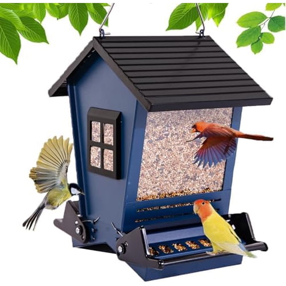 Squirrel Proof Bird Feeder for Outdoors Hanging$$Garden & Patio