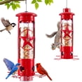 thumbnail image 1 of Squirrel Proof Bird Feeders for Outdoors Hanging, Metal Squirrel Proof Bird Feeder with Gravity Protection, 3LB Large Capacity Wild Bird Feeders for Outside Finch, Cardinal, Blue Jay, 1 of 8