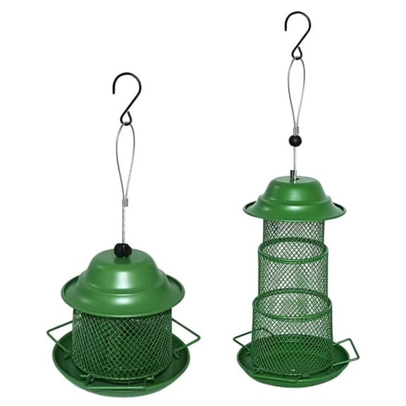 Squirrel Proof Retractable Hanging Bird Feeder Outdoor Garden Triple Tier Design With Large Four Pound Capacity
