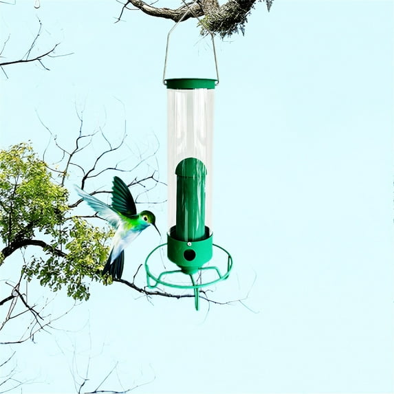 Squirrel-Proof Spinning Wild Bird Feeder, 2025 New Squirrel Proof Bird Feeders Spinner,Outdoor Hanging Portable Bird Feeder for Garden Patio Patio, Easy to Fill and Clean (13 Inch).