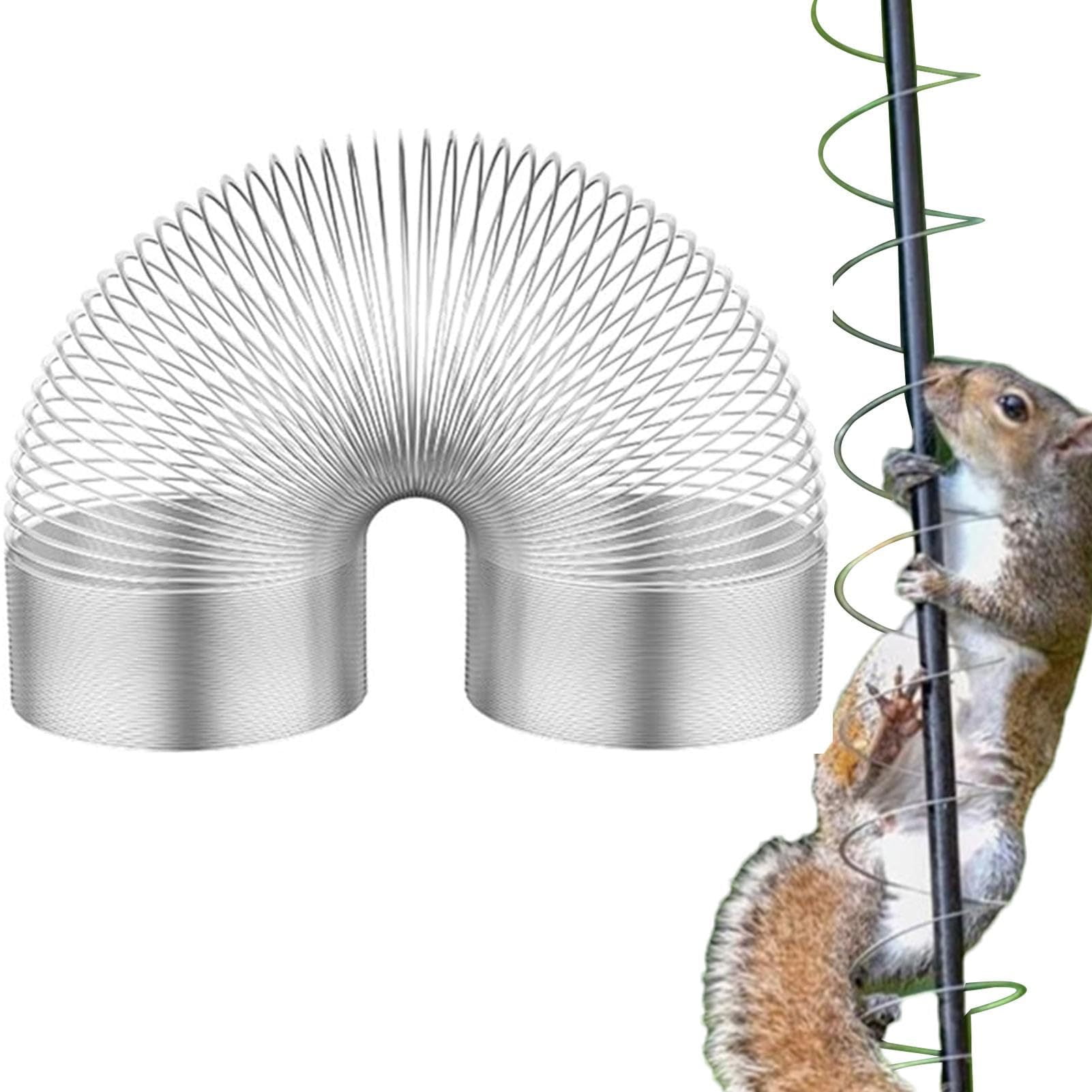Squirrel Proof Spring Squirrel Baffle for Bird ，Feeder AntiSquirrel Bird Feeder Wrap Around