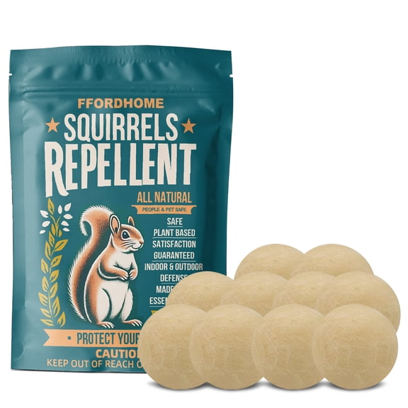 Squirrel RepellentChipmunk RepellentSquirrel Repellent OutdoorChipmunk Repellent OutdoorRepellent for SquirrelsSquirrels Repellent Protection for Gardens, Attics, Plant, Vehicles10balls