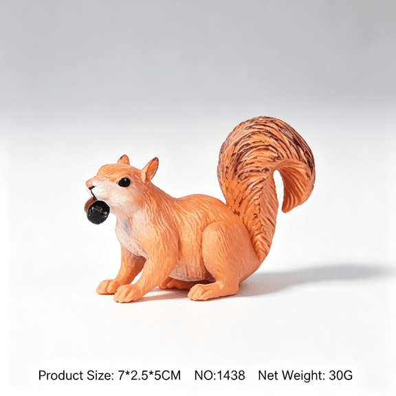 Squirrel Sculpture Animal Statue - Resin Figurine for Home Decor, Miniature Garden, Lawn, Yard, Patio, Porch & Outdoor Yard Landscape