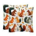 thumbnail image 1 of Squirrel Set - Decorative Pillows Covers, Velvet Throw Pillow Cases with Unique Patterns for Home Decor, 16x16, 18x18, 20x20 Inches, 2 Pack - Great for Various Occasions., 1 of 6