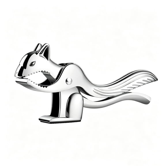 Squirrel Shape Nutcracker, Heavy Duty Manual Nut Tongs, Non-Slip Wear-Resistant Nut Sheller Opener Tool for Walnut, Pecan, Chestnut, Hazelnut and Almond, Multifunctional Kitchen Nut Cracking Tool