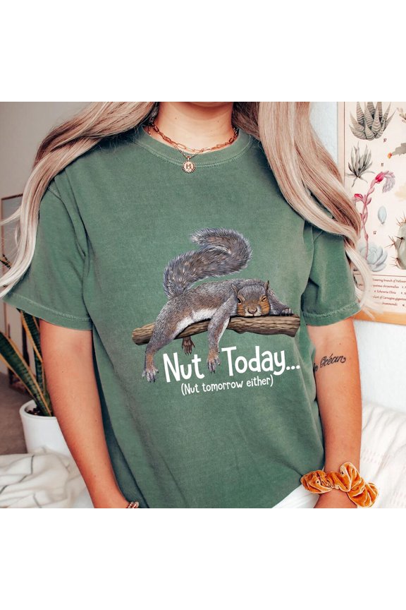 Squirrel Shirt: Lazy Animal Lover Tee SWEATSHIRT All Size S-5XL