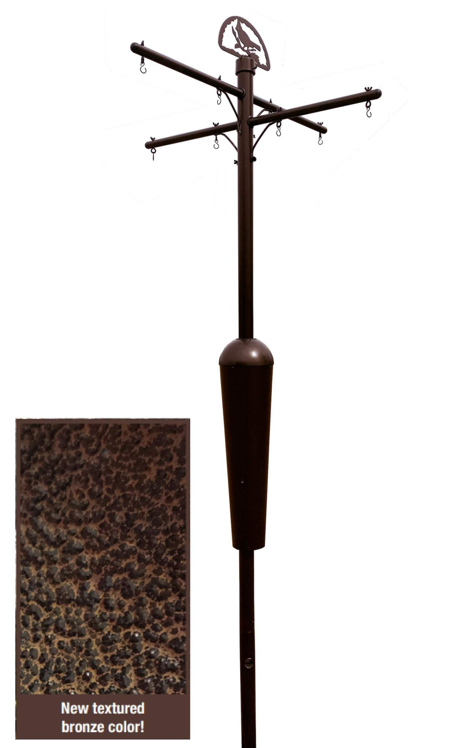 Squirrel Stopper Deluxe Squirrel Proof Bird Feeder Pole System with Baffle