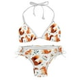 thumbnail image 1 of Squirrel Stylish Bikini Set with Detachable Sponge and Adjustable Strap, Two-Pack Swim Suits for Beach and Pool Parties, 1 of 6