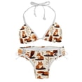 thumbnail image 1 of Squirrel Swimming Suit Bikini Set Bikinis, Detachable Sponge, Adjustable Strap, Two-Pack, Beach Pool Party Vacation Wear, 1 of 6