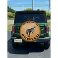 thumbnail image 1 of Squirrel Tan Bronco - 37 - US Made SpareCover® Brand - Made for 6th gen Bronco - Squirrel Tan luxury vinyl Black Trim, 1 of 5