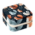 thumbnail image 1 of Squirrel Travel Portable Jewelry Organizer: Square Jewelry Box Storage Case and Display for Rings, Earrings, Necklaces, Bracelets, and More - Suitable for Girls and Women, 1 of 6