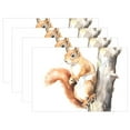 thumbnail image 1 of Squirrel Tree Wood 12×18 inch Placemats Heat Resistant Washable Foldable Rectangular Placemats Set Decoration Indoor Outdoor for Kitchen Dining Table 4PCs, 1 of 8