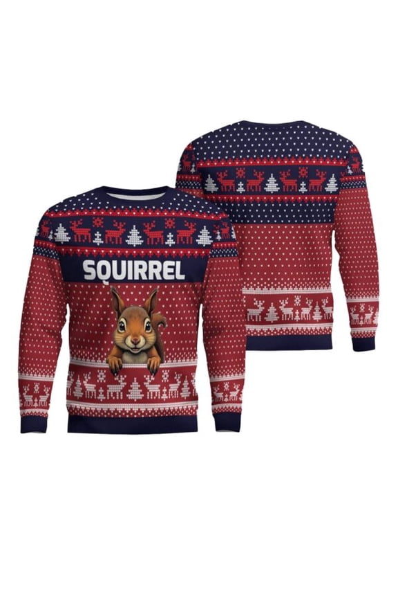 Squirrel Ugly Christmas Sweater