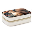 thumbnail image 1 of Squirrel Velvet Portable Necklace Organizer with Removable Compartment - Display Case, Earring Organizer, and Necklace Holder - Gift, 1 of 7