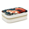 thumbnail image 1 of Squirrel Velvet Portable Storage Box with Removable Compartment, Gift: Jewelry Stand, Display Case, Necklace Holder, 1 of 7