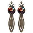 thumbnail image 1 of Squirrel Vintage Copper Crown-Shaped Bookmarks - Stainless Steel Reading Accessories for Book Lovers - Set of 2 Bookmarks, 1 of 5