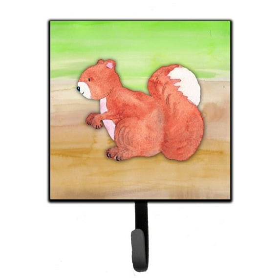 Squirrel Watercolor Leash or Key Holder