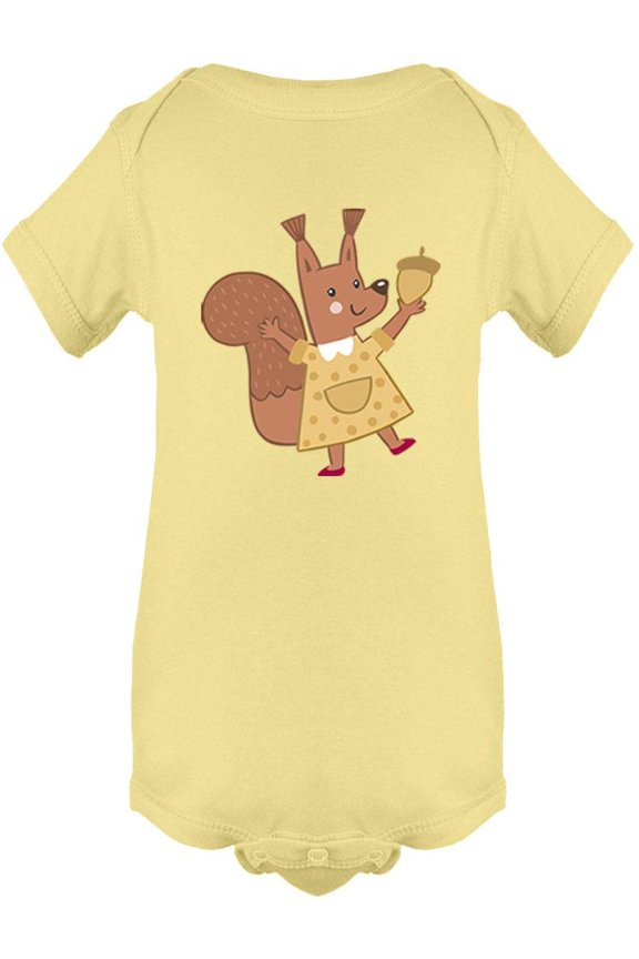 Squirrel Wearing A Dress Bodysuit Infant -Image by Shutterstock, Newborn