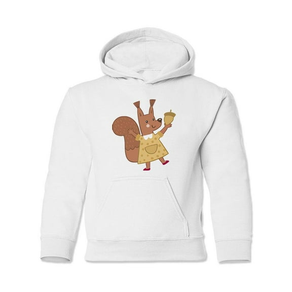 Squirrel Wearing A Dress Hoodie Juniors -Image by Shutterstock,  Small