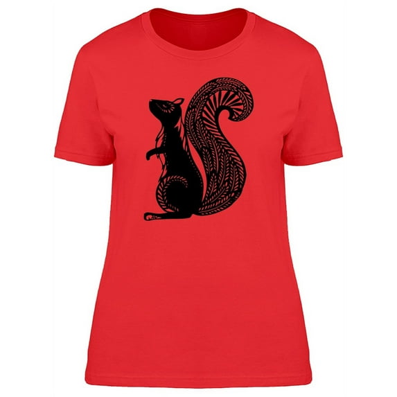 Squirrel With Ethnic Body T-Shirt Women -Image by Shutterstock, Female Small