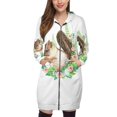 Squirrel With Flowers Hooded Sweatshirt Men And Women Print Pullovers