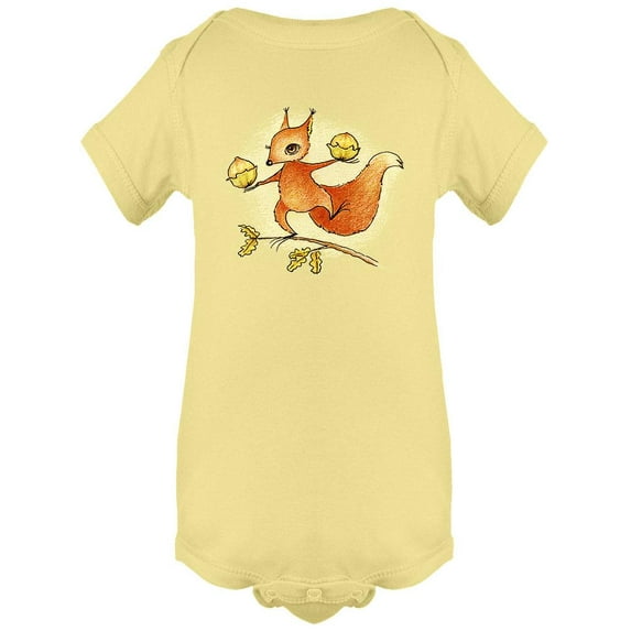 Squirrel With Nuts Bodysuit Infant -Image by Shutterstock, 12 Months