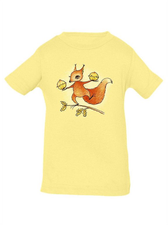 Squirrel With Nuts T-Shirt Infant -Image by Shutterstock, 12 Months