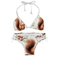 thumbnail image 1 of Squirrel Women's Bikini Set with Detachable Sponge and Adjustable Strap, Two-Pack, Ideal for Swimming Suit Beach Vacation!, 1 of 6