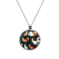 thumbnail image 1 of Squirrel Women's Glass Circular Pendant Necklaces, 1 of 5