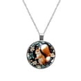 thumbnail image 1 of Squirrel Women's Round Glass Pendant Necklace, 1 of 5