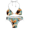 thumbnail image 1 of Squirrel Women's Swimsuit Bikini Set, Detachable Sponge, Adjustable Strap, 2-Pack, Swim Suits, 1 of 6