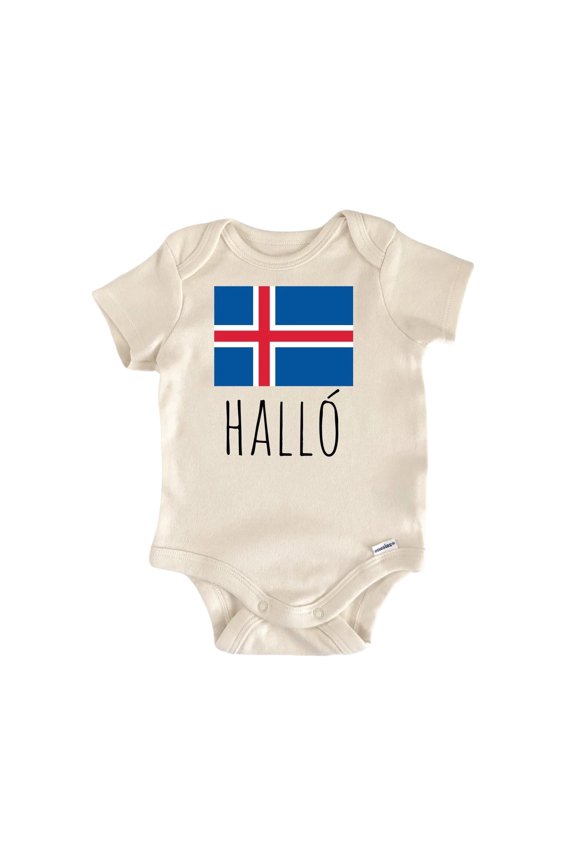 Iceland Nordic Newborn Baby Bodysuit