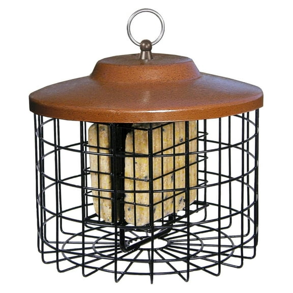 Squirrel-X Double Suet Feeder, Outdoor Wild Feeder, Cage Feeder, 2 Suet Cake Capacity