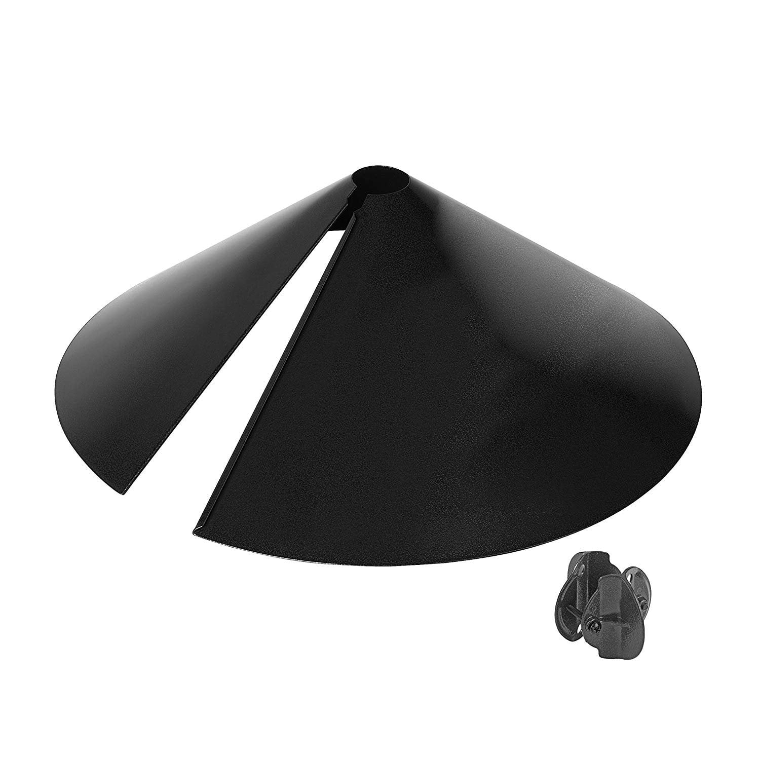 Black Metal Wraparound Squirrel Baffle Guard, 18"