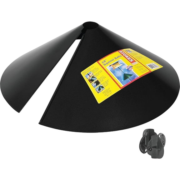 Squirrel-X Wrap Around Metal Squirrel Baffle Protects Bird Feeders from Squirrels, 18-Inches