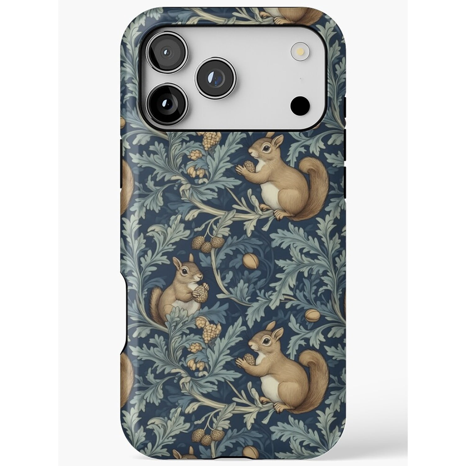 Squirrel and Acorn Botanical Tough Phone Case for Apple iPhone ...