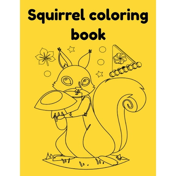 Squirrel coloring book, (Paperback)